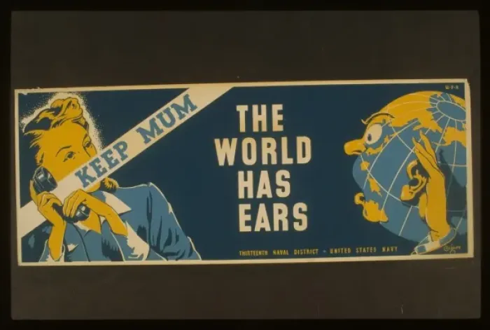 Framed Print : Keep mum - the world has ears Framed Print : Keep mum - the world has ears