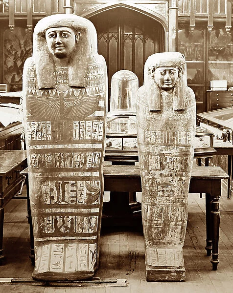 Mummies in the Cairo Museum, Egypt, Victorian period