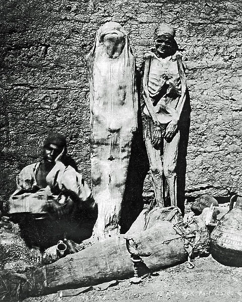 Three mummies, Egypt