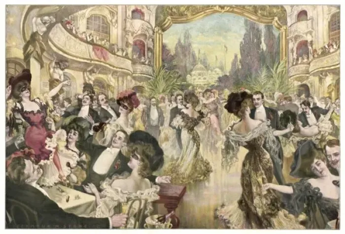 Framed Print : Munich Masked Ball 1890S Framed Print : Munich Masked Ball 1890S