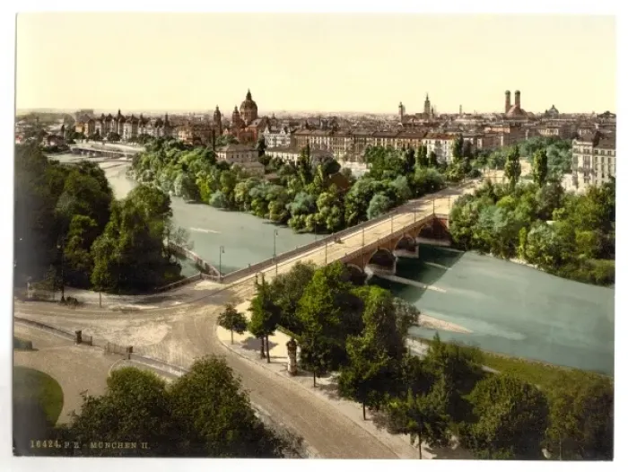 Framed Print : Munich from the Maximilianeum, Bavaria, Germany Framed Print : Munich from the Maximilianeum, Bavaria, Germany
