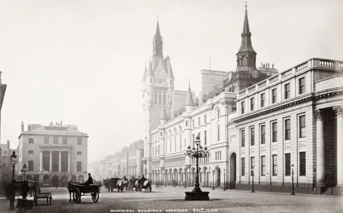 Framed Print : Municipal Buildings, Aberdeen, Scotland, c. 1880 s Framed Print : Municipal Buildings, Aberdeen, Scotland, c. 1880 s