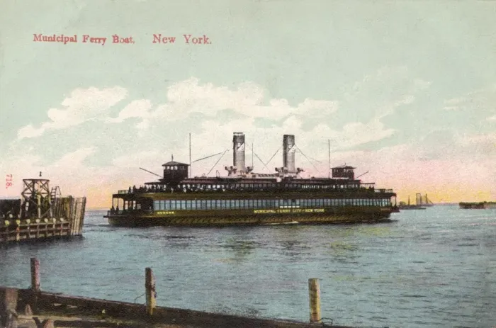 Framed Print : Municipal Ferry Boat, New York City, USA Framed Print : Municipal Ferry Boat, New York City, USA