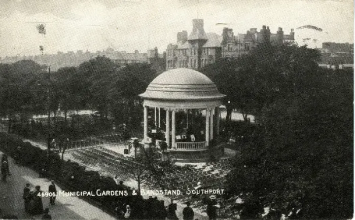 Framed Print : Municipal Gardens & Bandstand, Southport, Lancashire Framed Print : Municipal Gardens & Bandstand, Southport, Lancashire