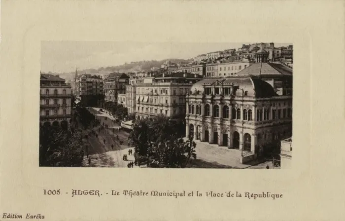 Framed Print : Municipal theater and the Place de la R鰵blique, Algiers Framed Print : Municipal theater and the Place de la R鰵blique, Algiers