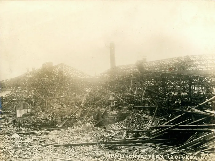 Framed Print : Munitions factory at Quiverain Framed Print : Munitions factory at Quiverain