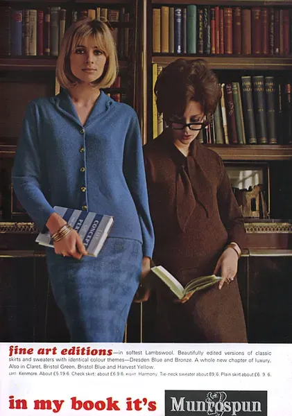 Glamorous Librarians Promote Munrospun Knitwear Art Prints