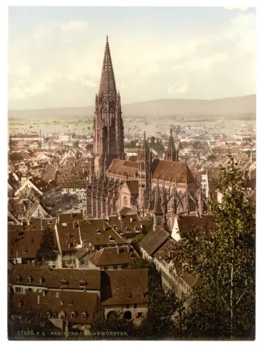 Framed Print : The Munster, Freiburg, Baden, Germany Framed Print : The Munster, Freiburg, Baden, Germany