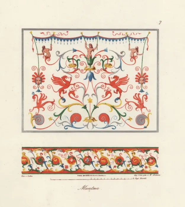 Framed Print : Murals in the Duke of Mantuas secretary s Framed Print : Murals in the Duke of Mantuas secretary s