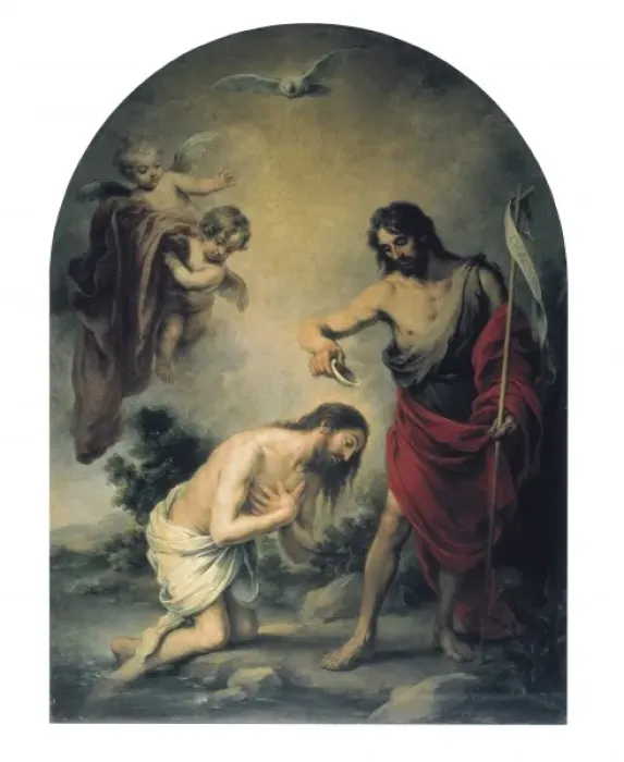Framed Print : MURILLO, Bartolom項steban (1617-1682). Baptism Framed Print : MURILLO, Bartolom項steban (1617-1682). Baptism