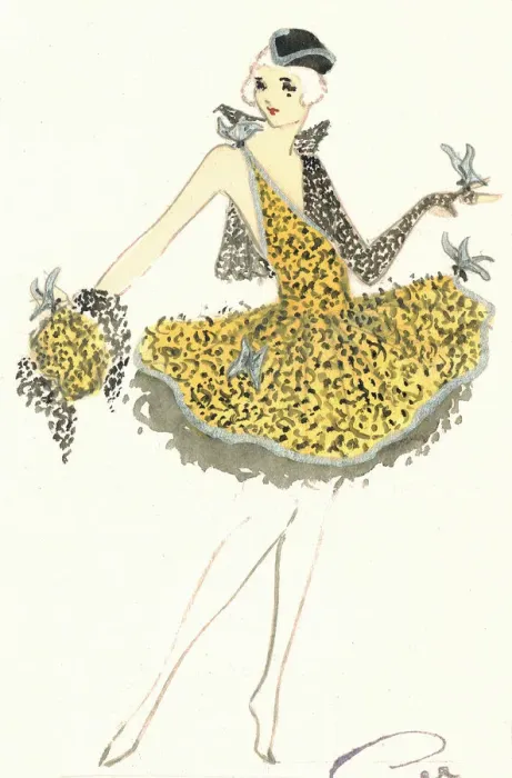 Framed Print : Murrays Cabaret Club costume design Framed Print : Murrays Cabaret Club costume design