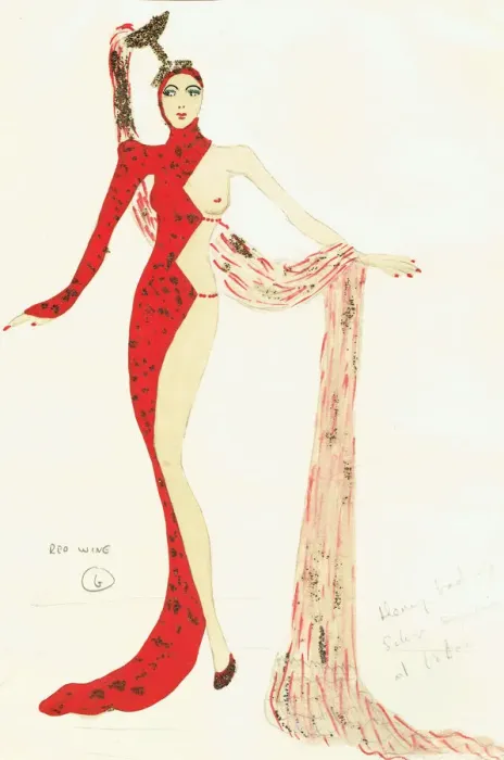 Framed Print : Murrays Cabaret Club costume design Framed Print : Murrays Cabaret Club costume design