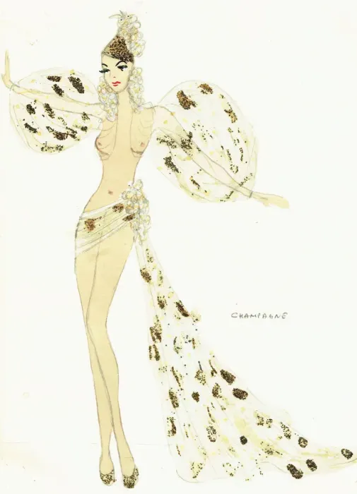 Framed Print : Murrays Cabaret Club costume design Framed Print : Murrays Cabaret Club costume design