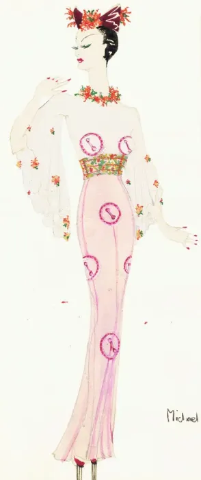 Framed Print : Murrays Cabaret Club costume design Framed Print : Murrays Cabaret Club costume design