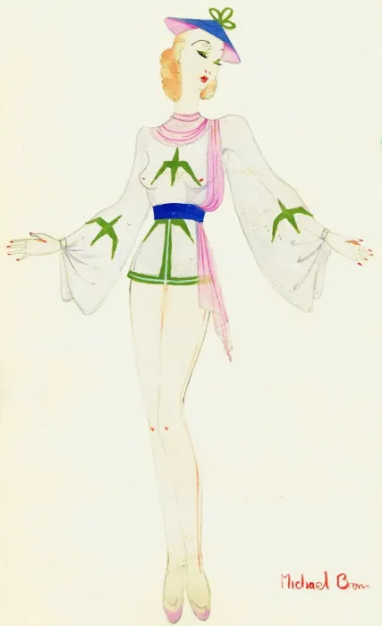 Framed Print : Murrays Cabaret Club costume design Framed Print : Murrays Cabaret Club costume design