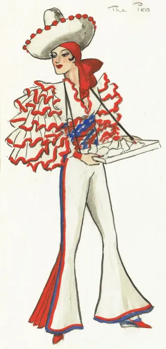 Framed Print : Murrays Cabaret Club costume design Framed Print : Murrays Cabaret Club costume design