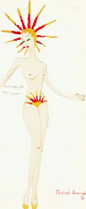 Framed Print : Murrays Cabaret Club costume design Framed Print : Murrays Cabaret Club costume design