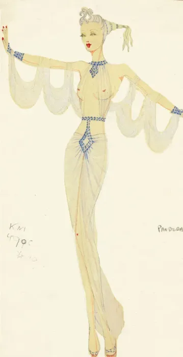 Framed Print : Murrays Cabaret Club costume design Framed Print : Murrays Cabaret Club costume design