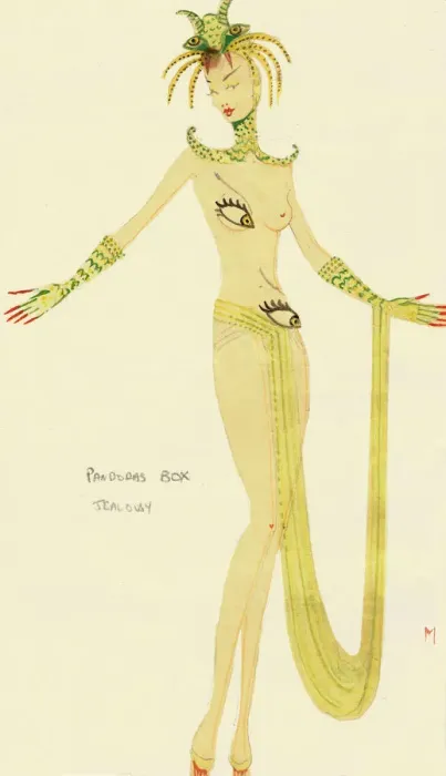Framed Print : Murrays Cabaret Club costume design Framed Print : Murrays Cabaret Club costume design