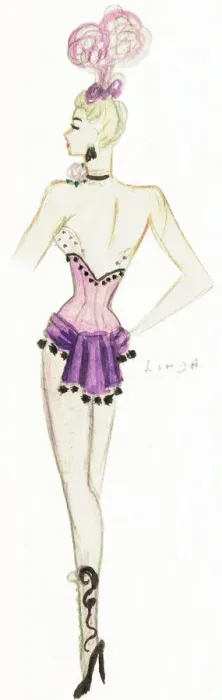 Framed Print : Murrays Cabaret Club costume design Framed Print : Murrays Cabaret Club costume design