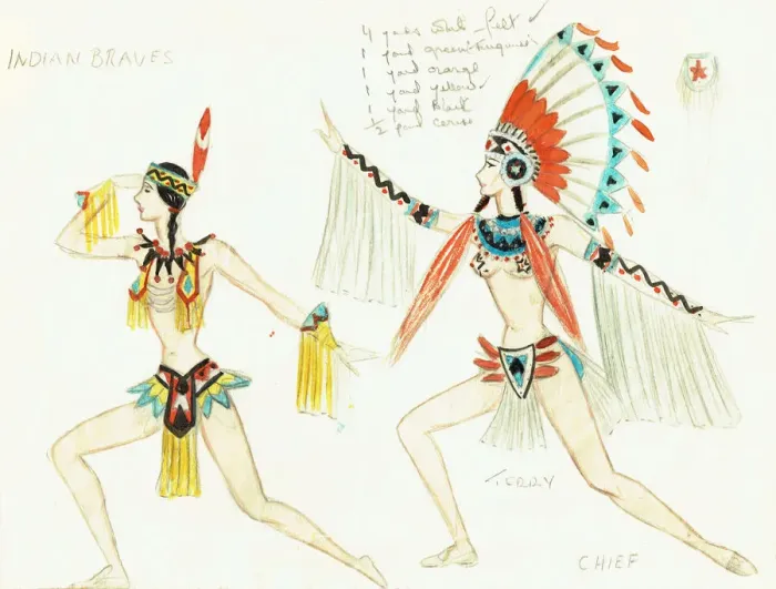 Framed Print : Murrays Cabaret Club costume design Framed Print : Murrays Cabaret Club costume design