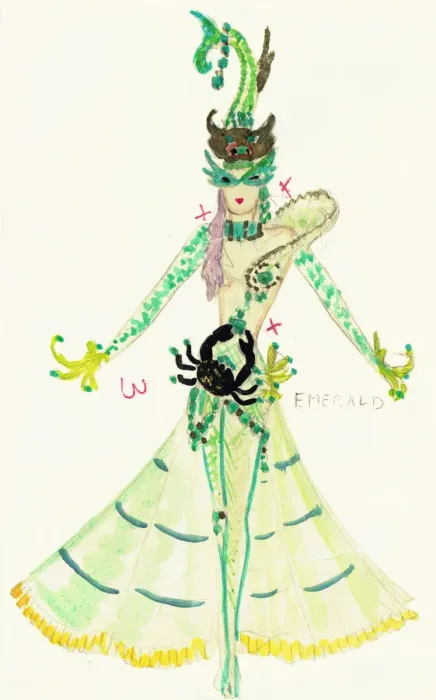 Framed Print : Murrays Cabaret Club costume design Framed Print : Murrays Cabaret Club costume design