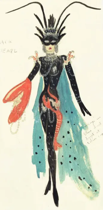Framed Print : Murrays Cabaret Club costume design Framed Print : Murrays Cabaret Club costume design