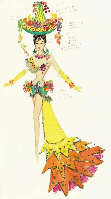Framed Print : Murrays Cabaret Club costume design Framed Print : Murrays Cabaret Club costume design