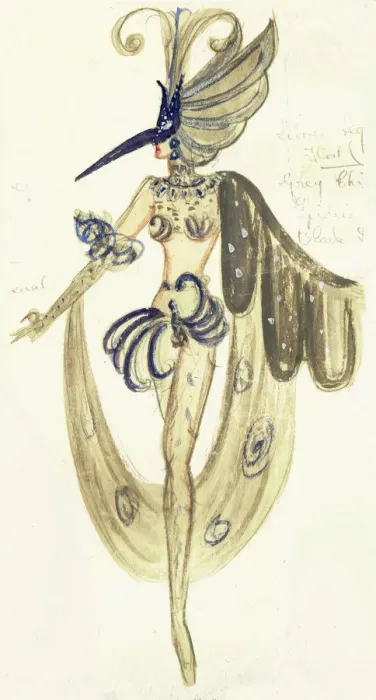 Framed Print : Murrays Cabaret Club costume design Framed Print : Murrays Cabaret Club costume design