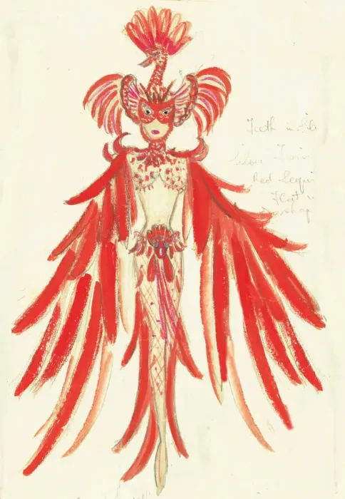 Framed Print : Murrays Cabaret Club costume design Framed Print : Murrays Cabaret Club costume design