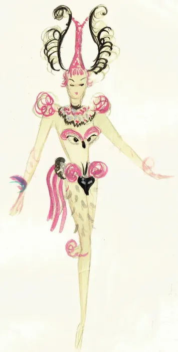 Framed Print : Murrays Cabaret Club costume design Framed Print : Murrays Cabaret Club costume design