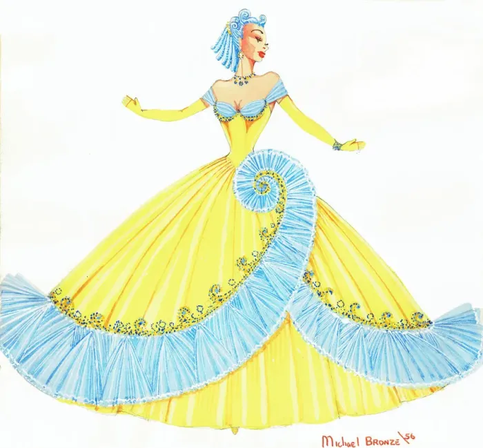 Framed Print : Murrays Cabaret Club costume design Framed Print : Murrays Cabaret Club costume design