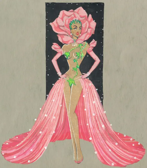 Framed Print : Murrays Cabaret Club costume design Framed Print : Murrays Cabaret Club costume design