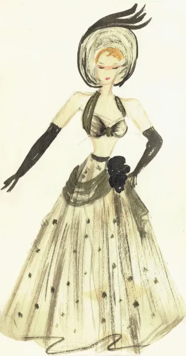 Framed Print : Murrays Cabaret Club costume design Framed Print : Murrays Cabaret Club costume design