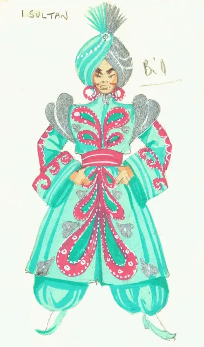 Framed Print : Murrays Cabaret Club costume design Framed Print : Murrays Cabaret Club costume design