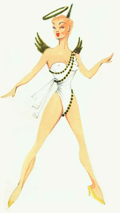 Framed Print : Murrays Cabaret Club costume design Framed Print : Murrays Cabaret Club costume design