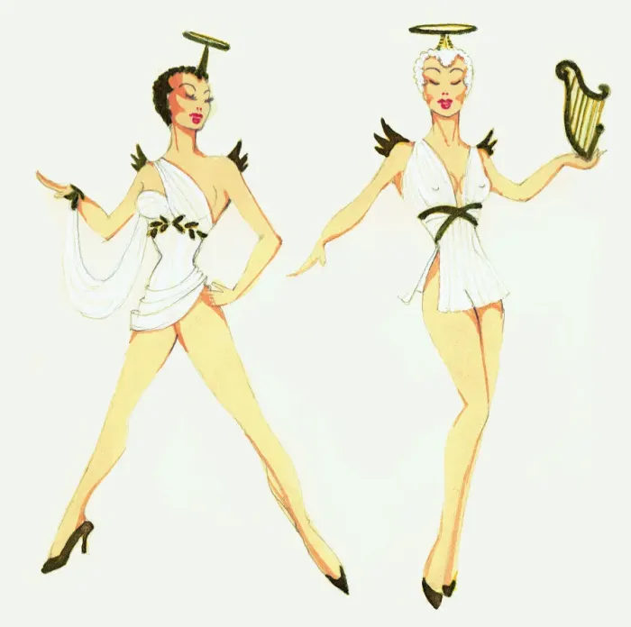Framed Print : Murrays Cabaret Club costume design Framed Print : Murrays Cabaret Club costume design