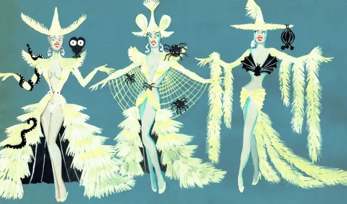 Framed Print : Murrays Cabaret Club costume design Framed Print : Murrays Cabaret Club costume design