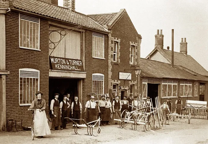 Framed Print : Murton and Turner Factory, Kenninghall early 1900's Framed Print : Murton and Turner Factory, Kenninghall early 1900's