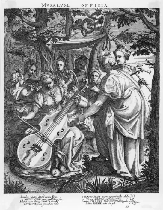 Framed Print : The Muses (Zuccaro) Framed Print : The Muses (Zuccaro)