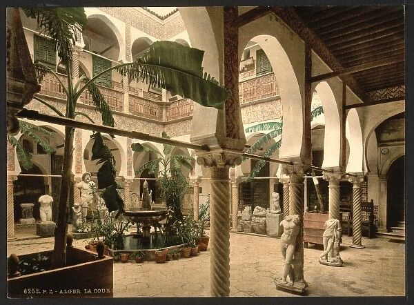 Museum: entrance hall, I, Algiers, Algeria