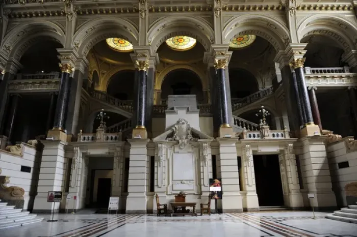 Framed Print : Museum of Ethnography. Main hall. Budapest Framed Print : Museum of Ethnography. Main hall. Budapest