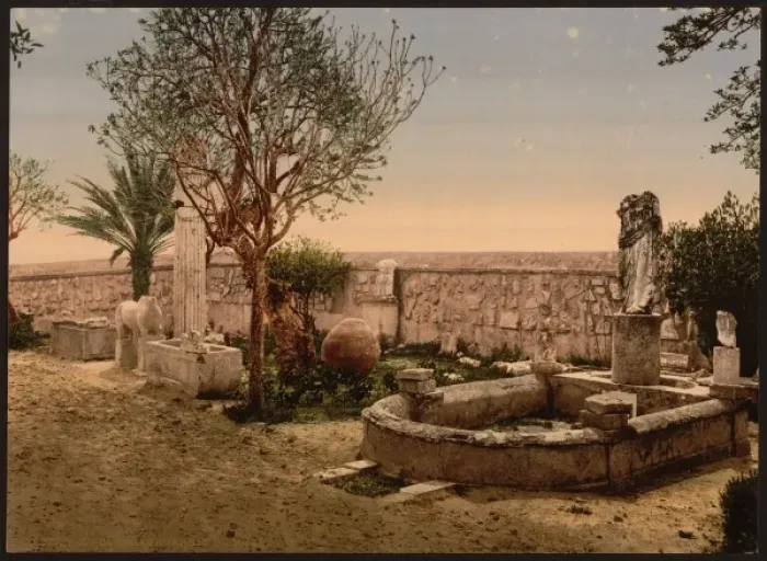 Framed Print : Museum garden, Carthage, Tunisia Framed Print : Museum garden, Carthage, Tunisia