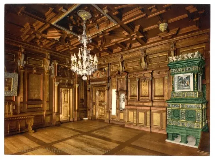 Framed Print : The museum, room from the Casa Pestalozzi in Chiavenna, Zuri Framed Print : The museum, room from the Casa Pestalozzi in Chiavenna, Zuri