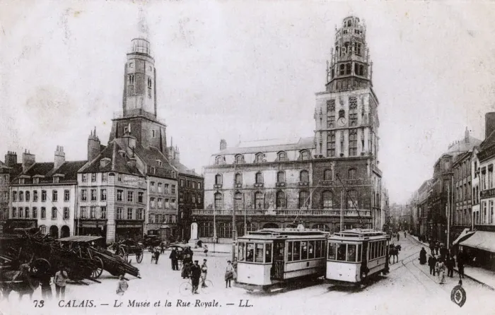 Framed Print : The Museum and Royal Street - Calais, France Framed Print : The Museum and Royal Street - Calais, France