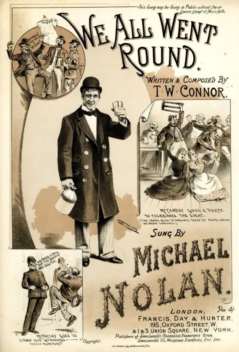 Framed Print : Music cover, We All Went Round sung by Michael Nolan
