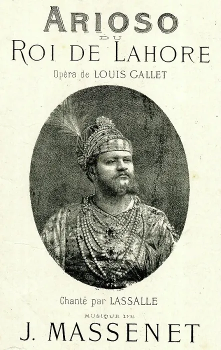 Framed Print : Music cover, Arioso du Roi de Lahore, opera by Massenet Framed Print : Music cover, Arioso du Roi de Lahore, opera by Massenet