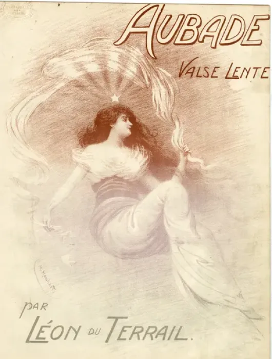 Framed Print : Music cover, Aubade, Valse Lente Framed Print : Music cover, Aubade, Valse Lente