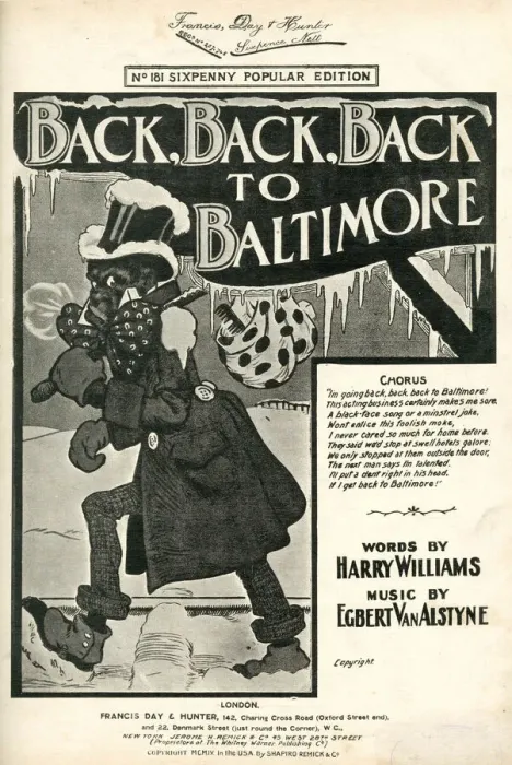 Framed Print : Music cover, Back, Back, Back to Baltimore Framed Print : Music cover, Back, Back, Back to Baltimore