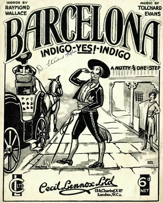 Framed Print : Music cover, Barcelona Indigo - Yes- Indigo Framed Print : Music cover, Barcelona Indigo - Yes- Indigo